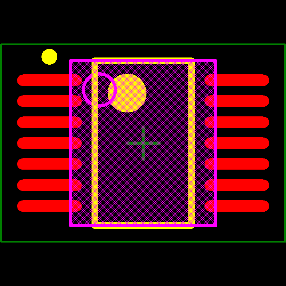 TL497ACPWRG4 Footprint - Texas Instruments
