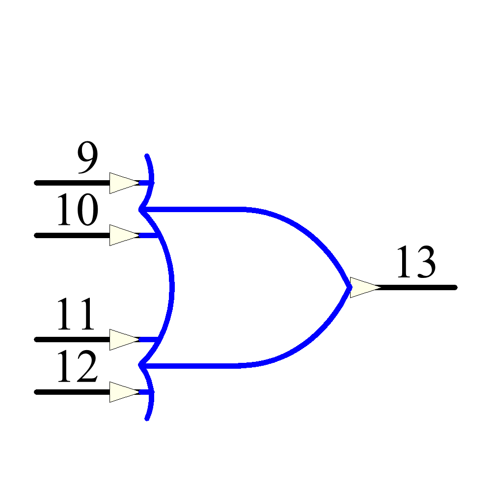 CD4072BM96 Symbol - Texas Instruments