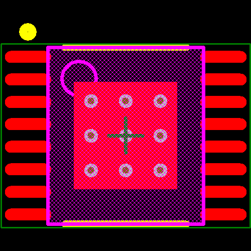 LM25088MHX-2/NOPB Footprint - Texas Instruments