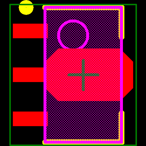 MCP1754ST-5002E/MB Footprint - Microchip