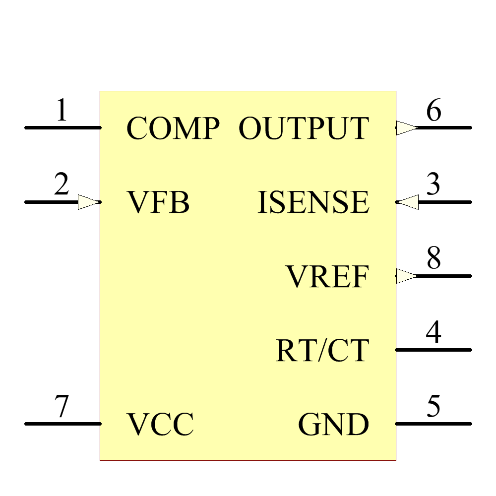 UC2844D8TR Symbol - Texas Instruments