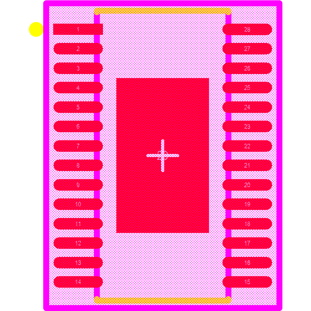 TPS4H160BQPWPRQ1 Footprint - Texas Instruments
