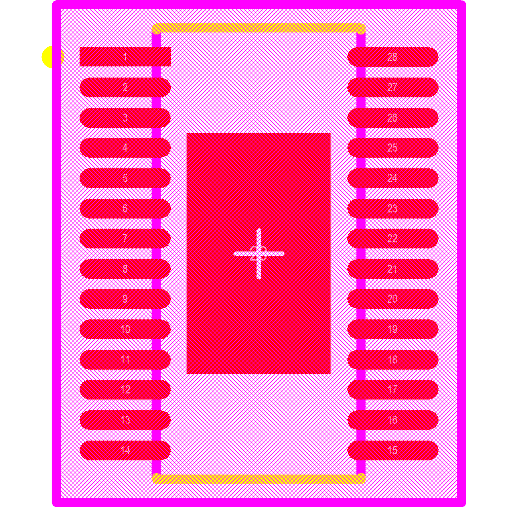 TPS4H160BQPWPRQ1 Footprint - Texas Instruments
