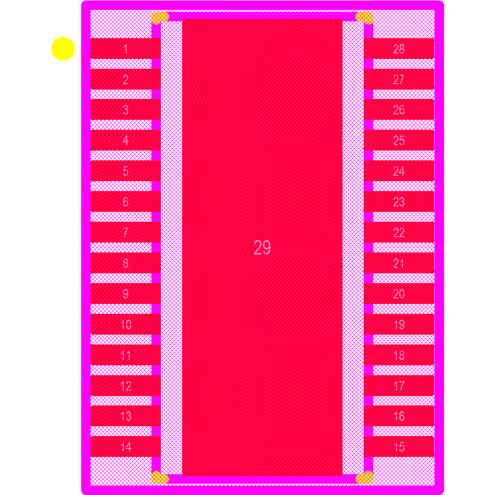 TPS4H160BQPWPRQ1 Footprint - Texas Instruments