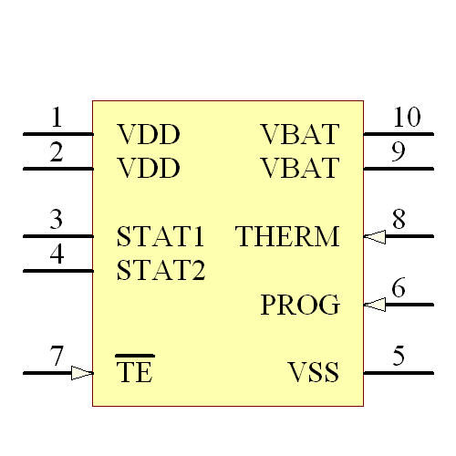 MCP73834-FCI/UN Symbol - Microchip