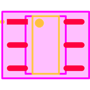 G3VM-101HR2(TR05) Footprint - Omron