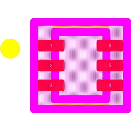 TPD2E1B06DRLR Footprint - Texas Instruments