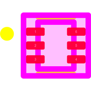 TPD2E1B06DRLR Footprint - Texas Instruments