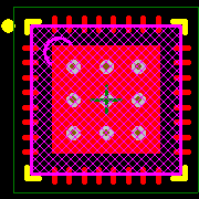 AS1112B-BQFT Footprint - ams