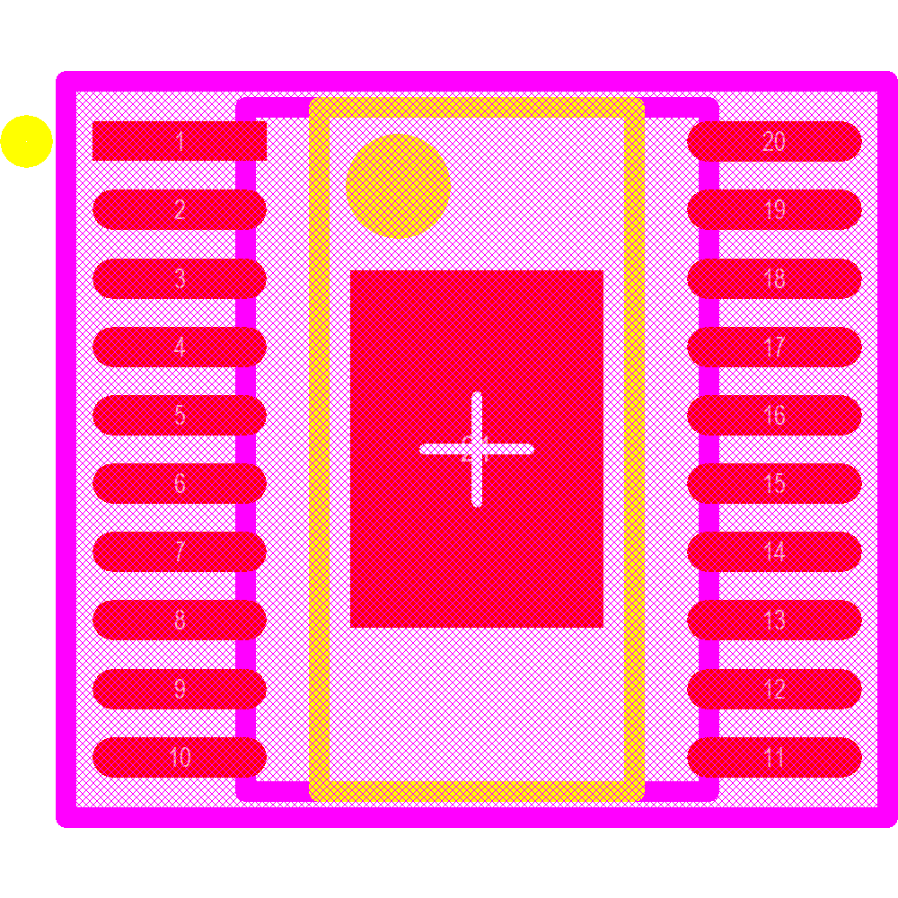 TPS92380PWPR Footprint - Texas Instruments