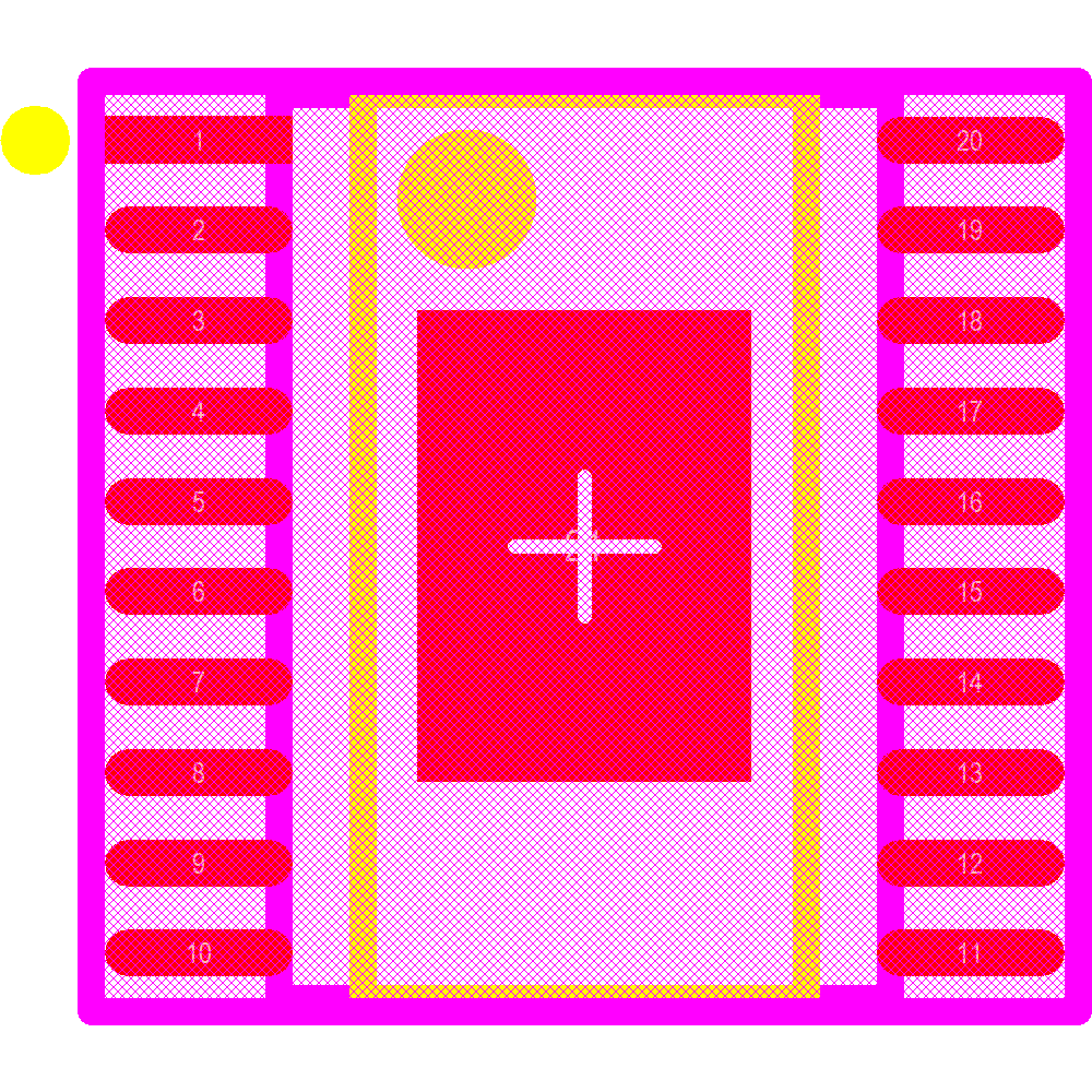 TPS92380PWPR Footprint - Texas Instruments