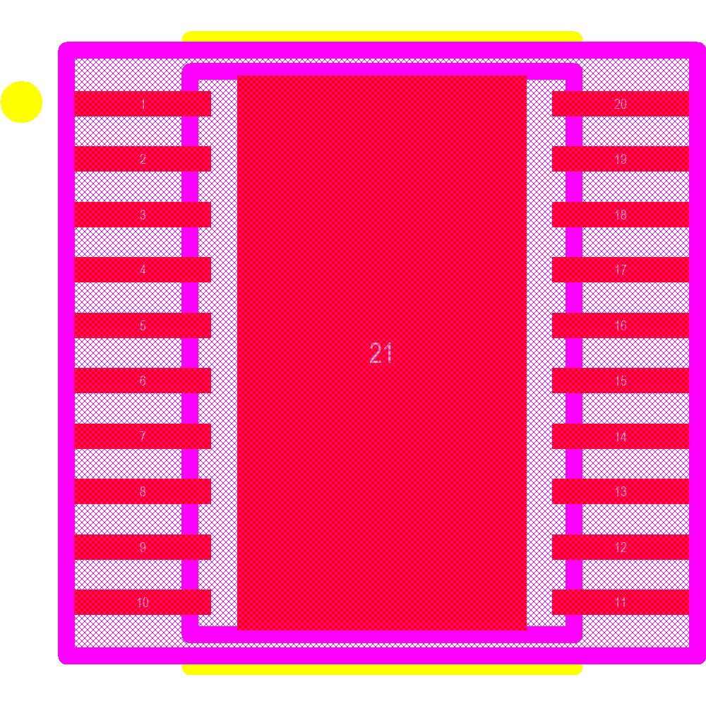 TPS92380PWPR Footprint - Texas Instruments