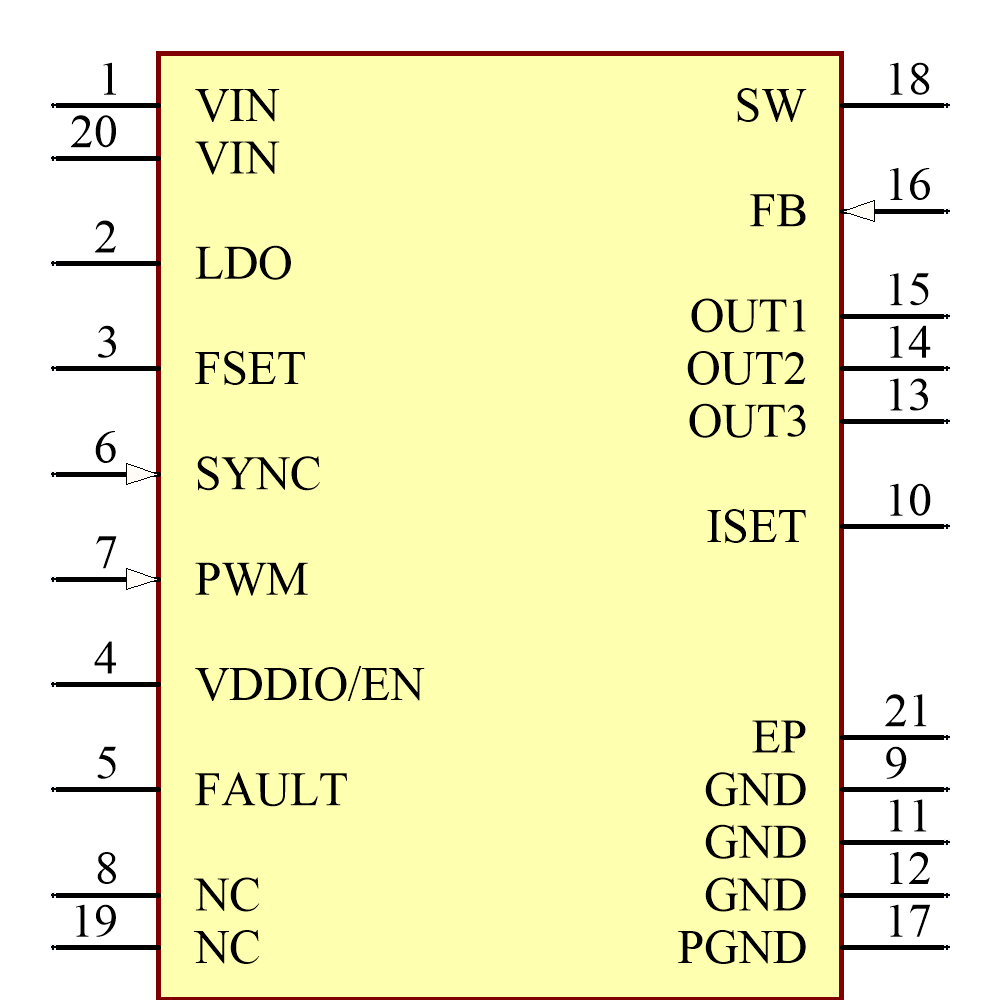 TPS92380PWPR Symbol - Texas Instruments