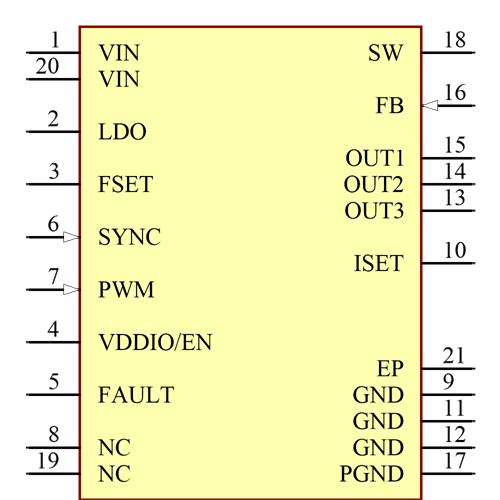 TPS92380PWPR Symbol - Texas Instruments