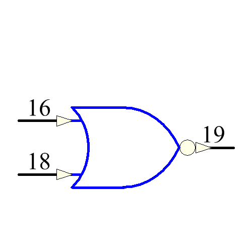 SNJ54AHC02FK Symbol - Texas Instruments