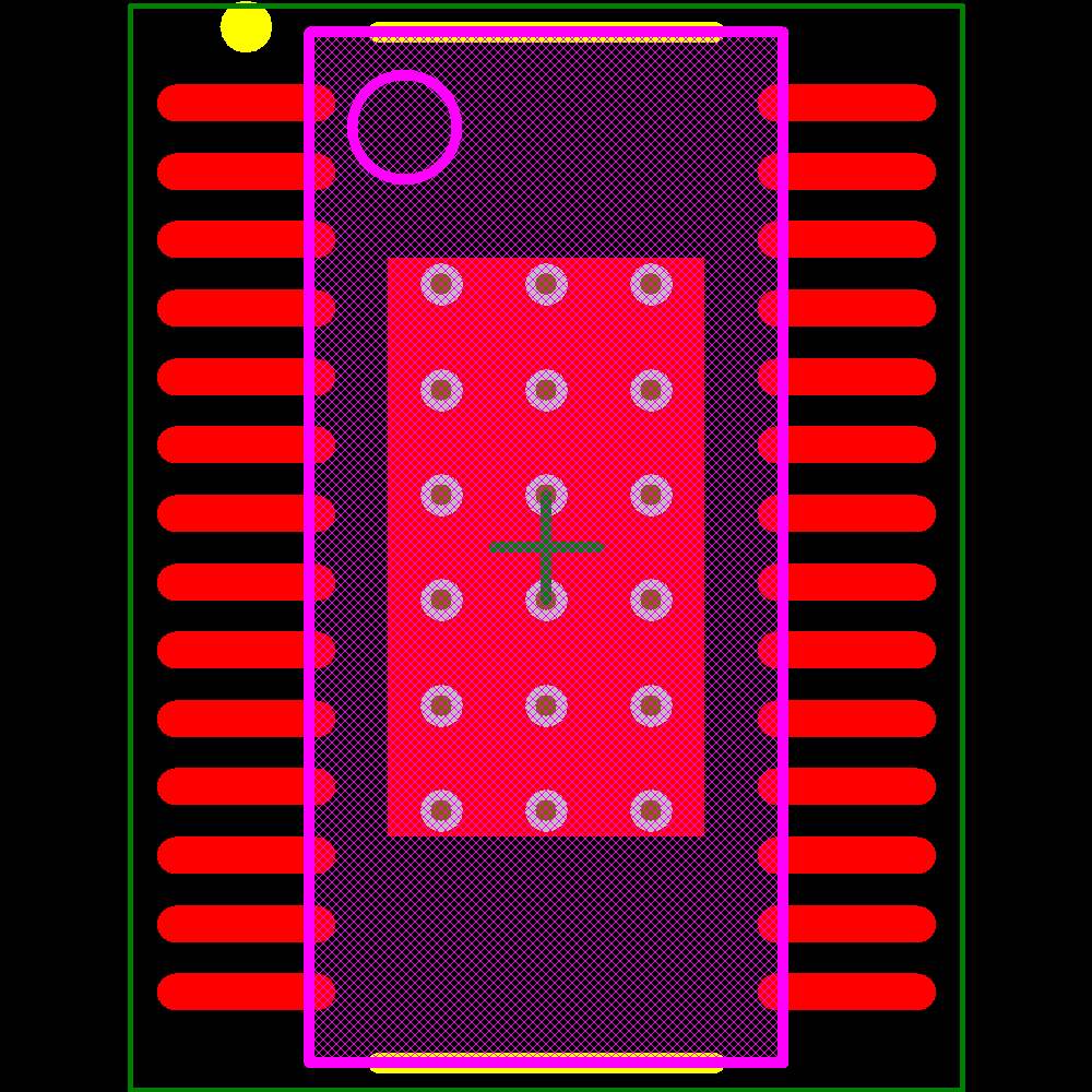 LM3431AMH/NOPB Footprint - Texas Instruments