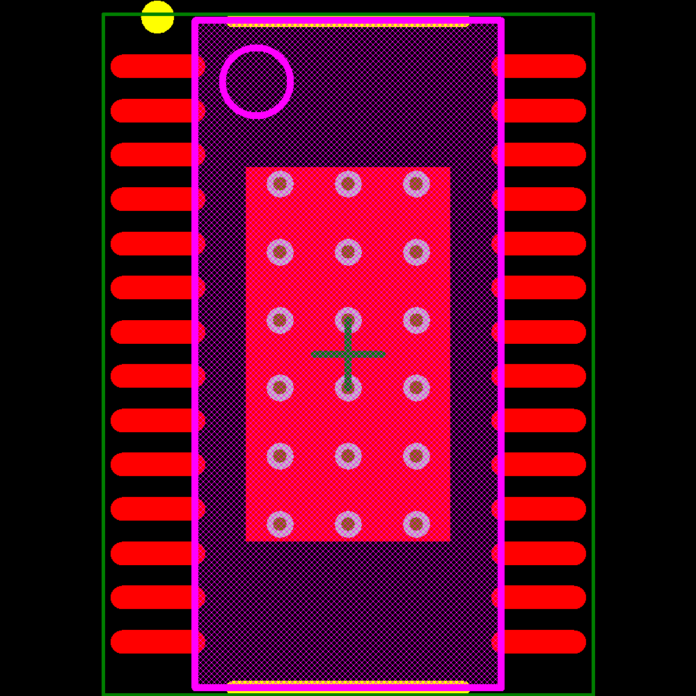 LM3431AMH/NOPB Footprint - Texas Instruments