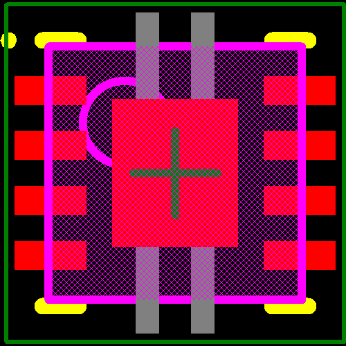 TPS61061DRBR Footprint - Texas Instruments