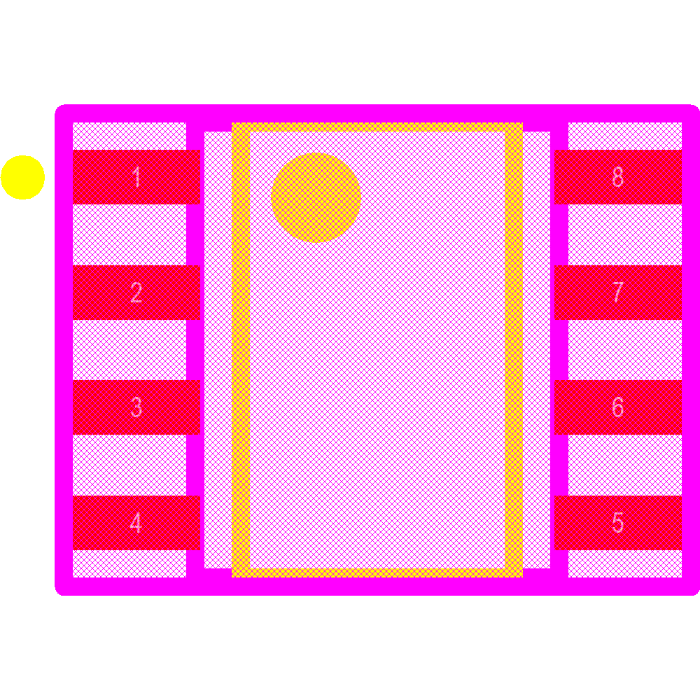 M24C04-WMN6TP Footprint - STMicroelectronics