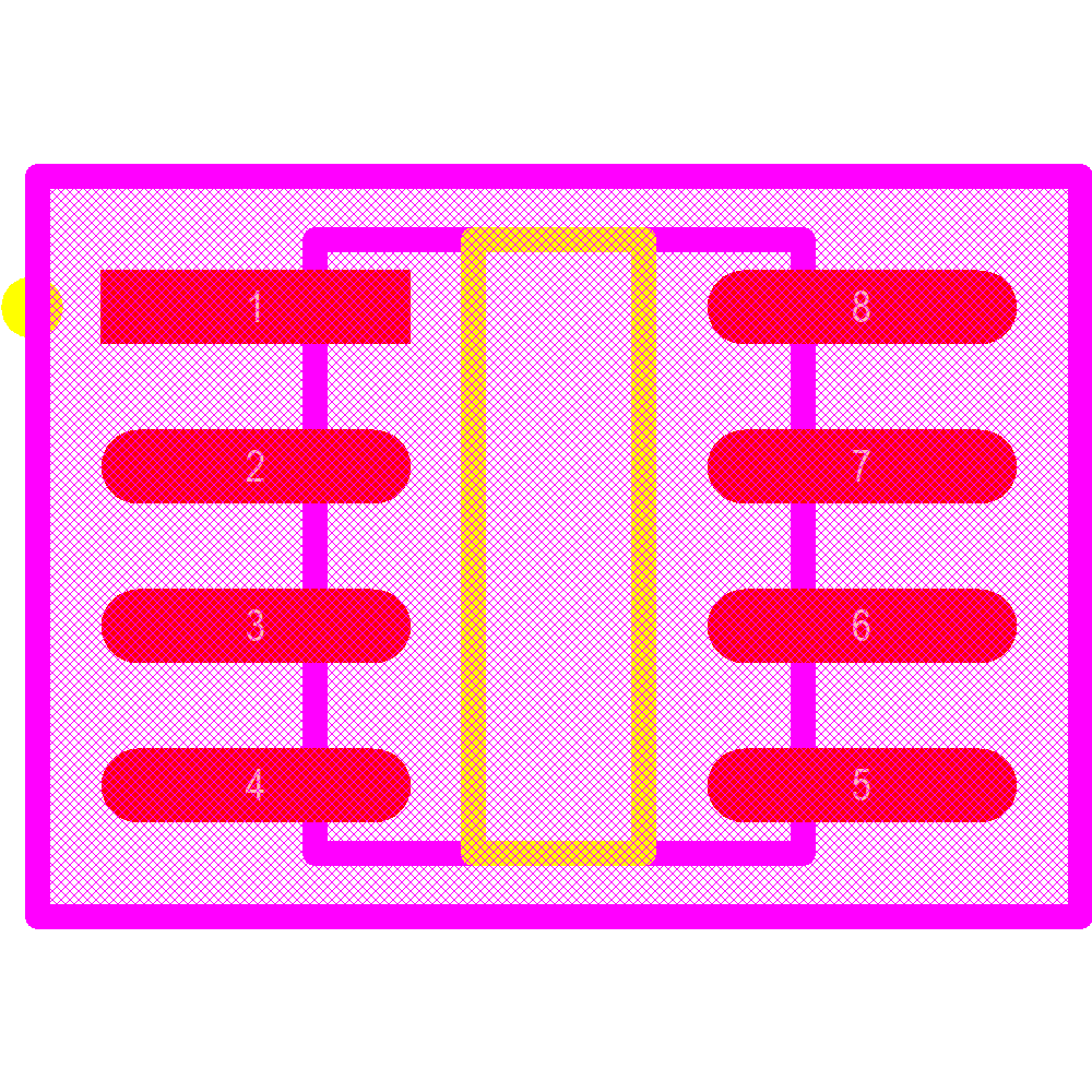 M24C04-WMN6TP Footprint - STMicroelectronics