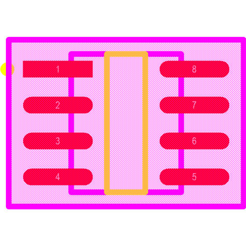 M24C04-WMN6TP Footprint - STMicroelectronics