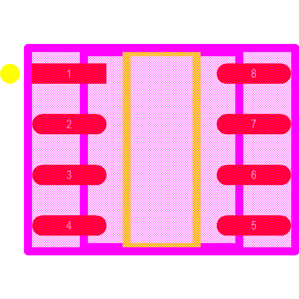 M24C04-WMN6TP Footprint - STMicroelectronics