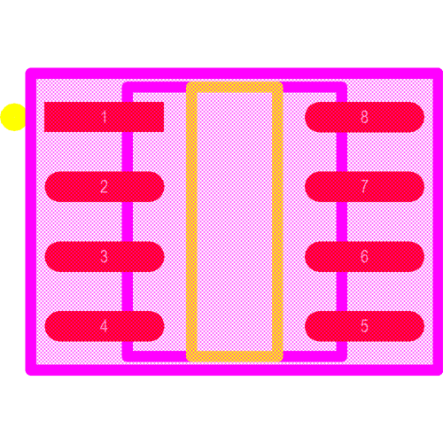 M24C04-WMN6TP Footprint - STMicroelectronics