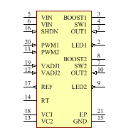 LT3475EFE#PBF Symbol - Analog Devices
