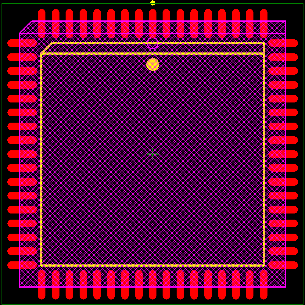 PIC16LC926-I/L Footprint - Microchip