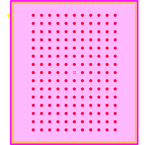 CY7C1470BV33-200BZXI Footprint - Infineon