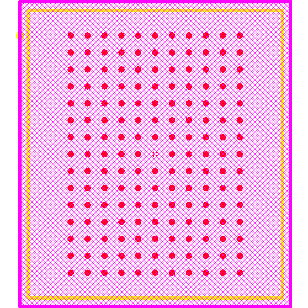 CY7C1470BV33-200BZXI Footprint - Infineon