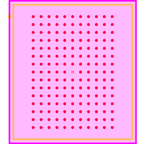 CY7C1470BV33-200BZXI Footprint - Infineon
