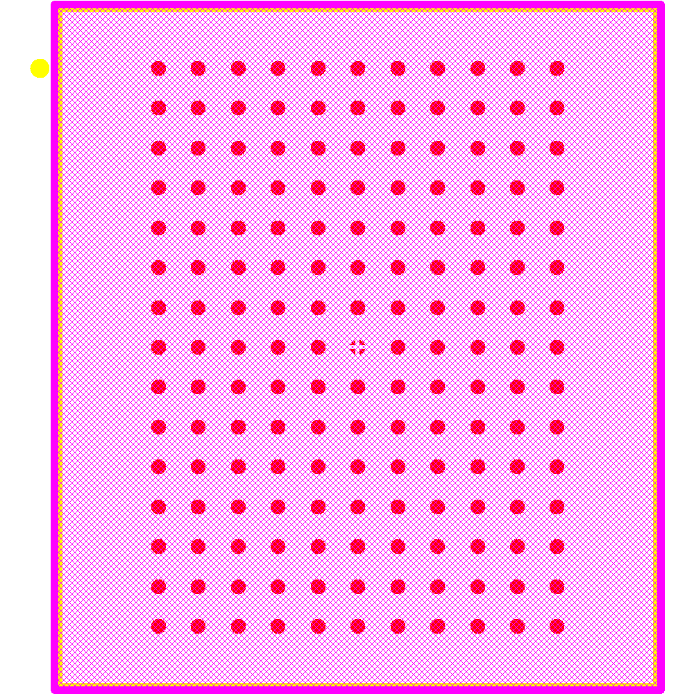 CY7C1470BV33-200BZXI Footprint - Infineon
