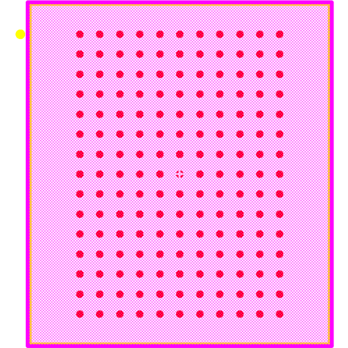 CY7C1470BV33-200BZXI Footprint - Infineon