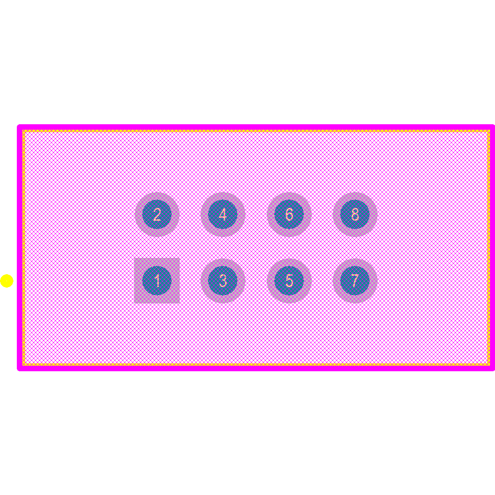 70246-0801 Footprint - Molex