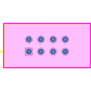70246-0801 Footprint - Molex