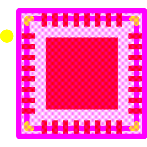 IS1871SF-102-TRAY Footprint - Microchip
