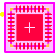 IS1871SF-102-TRAY Footprint - Microchip