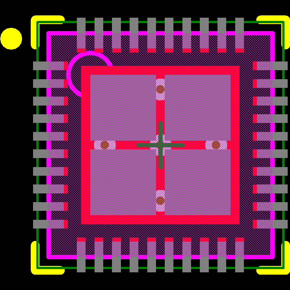 LM3435SQX/NOPB Footprint - Texas Instruments