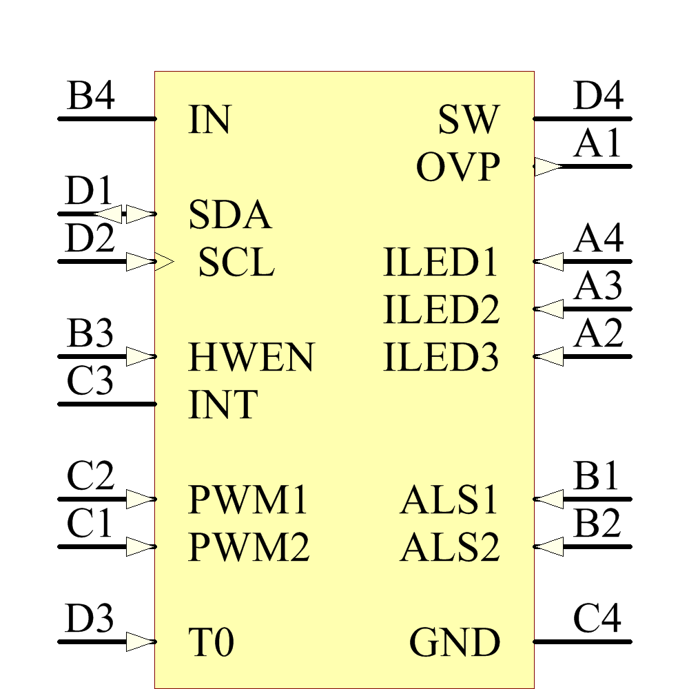 LM3532TMX-40A/NOPB Symbol - Texas Instruments