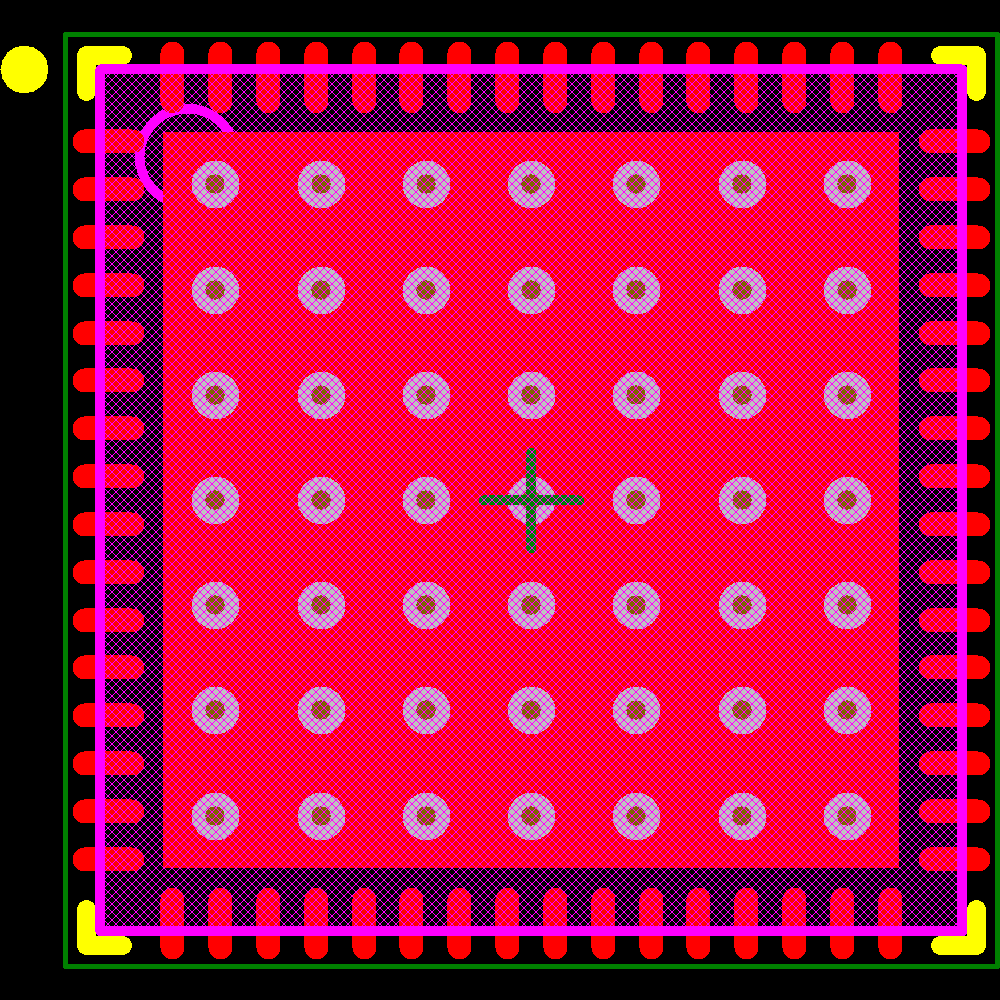 PIC18F66K90-I/MR Footprint - Microchip