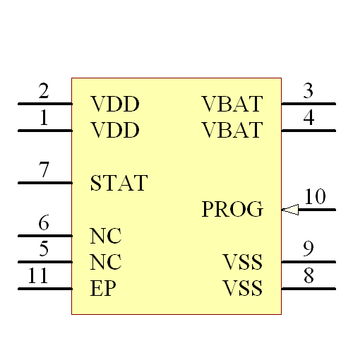 MCP73114T-0NAI/MF Symbol - Microchip