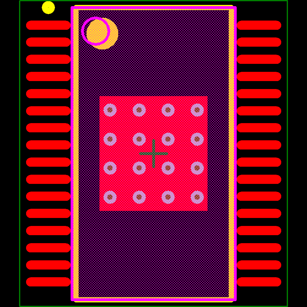 TLC5923DAPRG4 Footprint - Texas Instruments