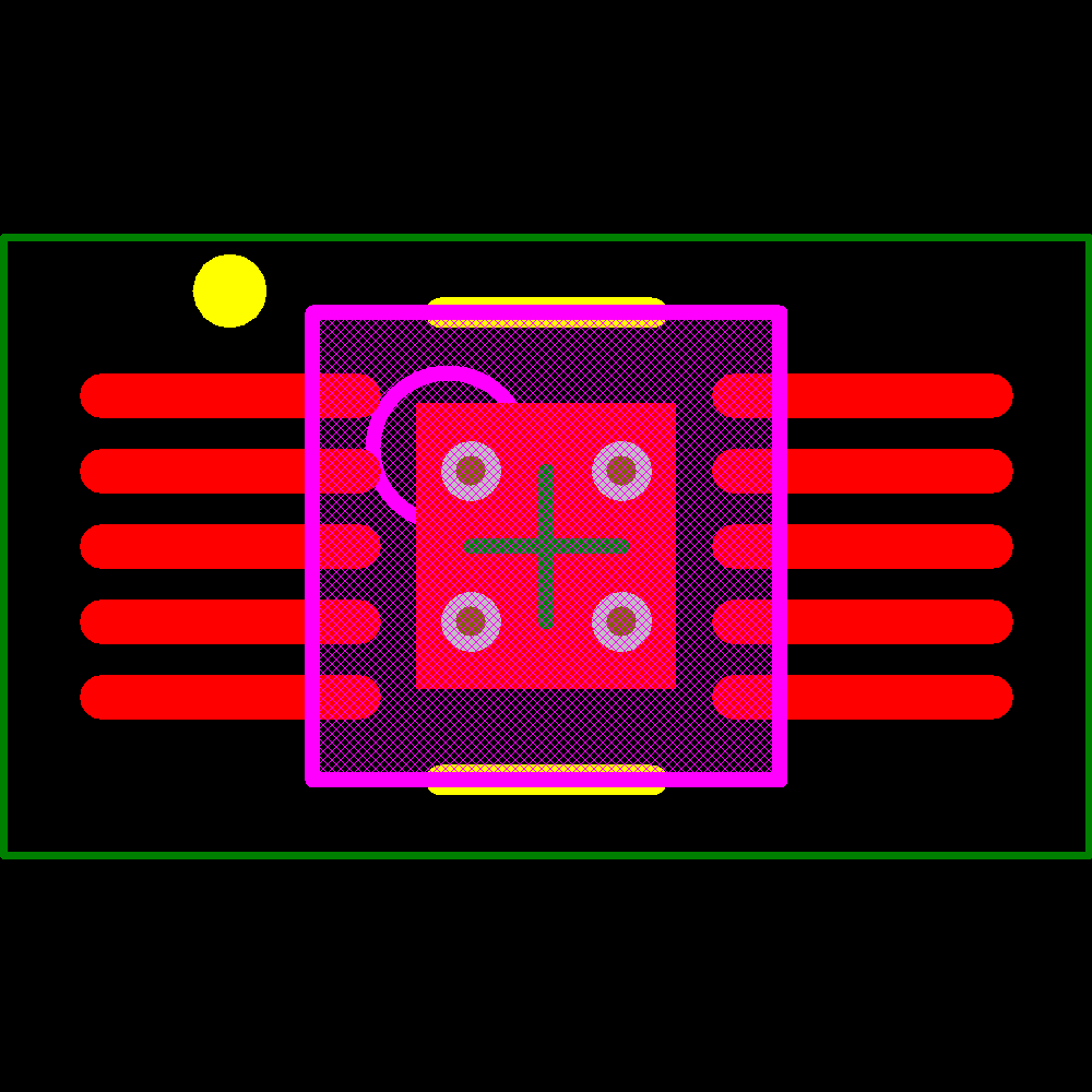 LM3409MYX/NOPB Footprint - Texas Instruments