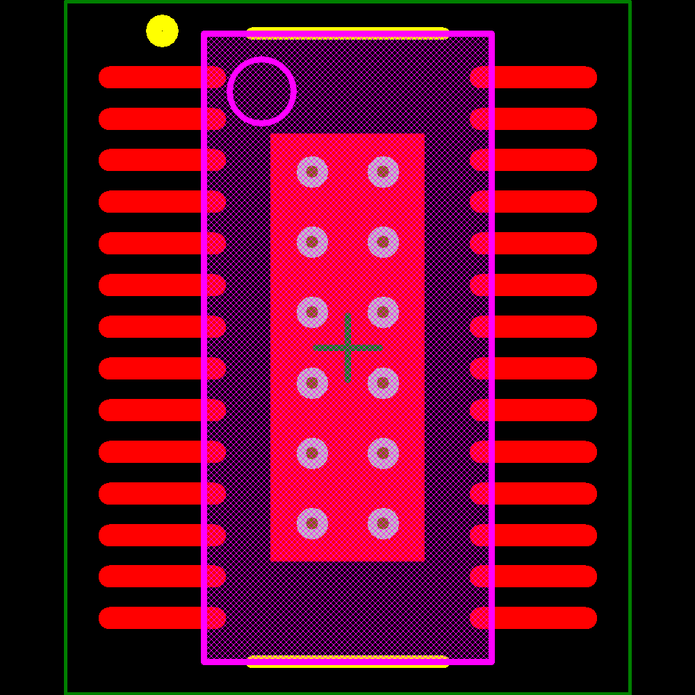 TLC5940QPWPREP Footprint - Texas Instruments