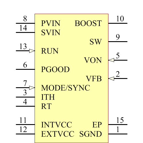 LTC3646EDE-1#TRPBF Symbol - Analog Devices