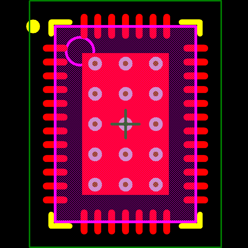 LT3476EUHF#PBF Footprint - Analog Devices