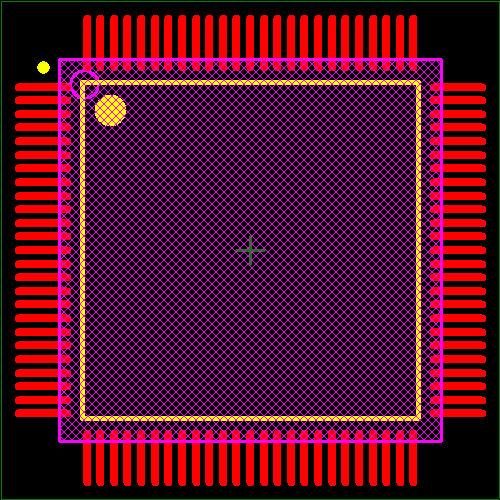 EZ80F92AZ020EG Footprint - Zilog