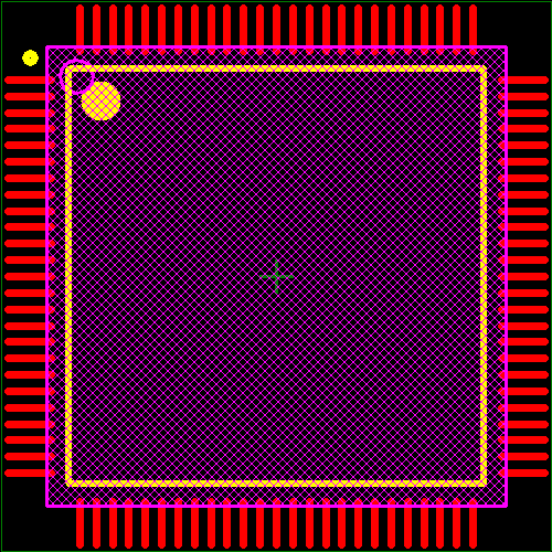 EZ80F92AZ020EG Footprint - Zilog