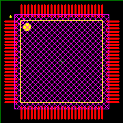 Z16F3211AL20SG Footprint - Zilog